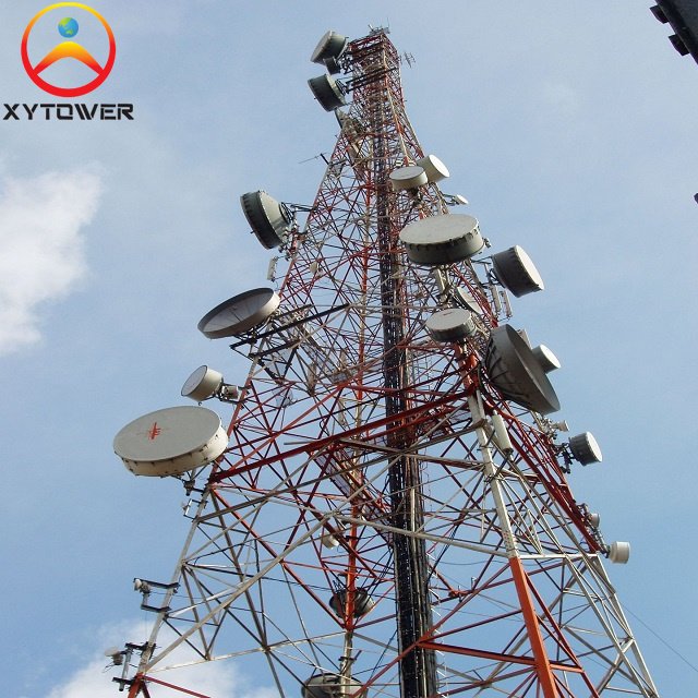 45M Angular Steel Self Supported 5G Wifi Signal Communication Tower